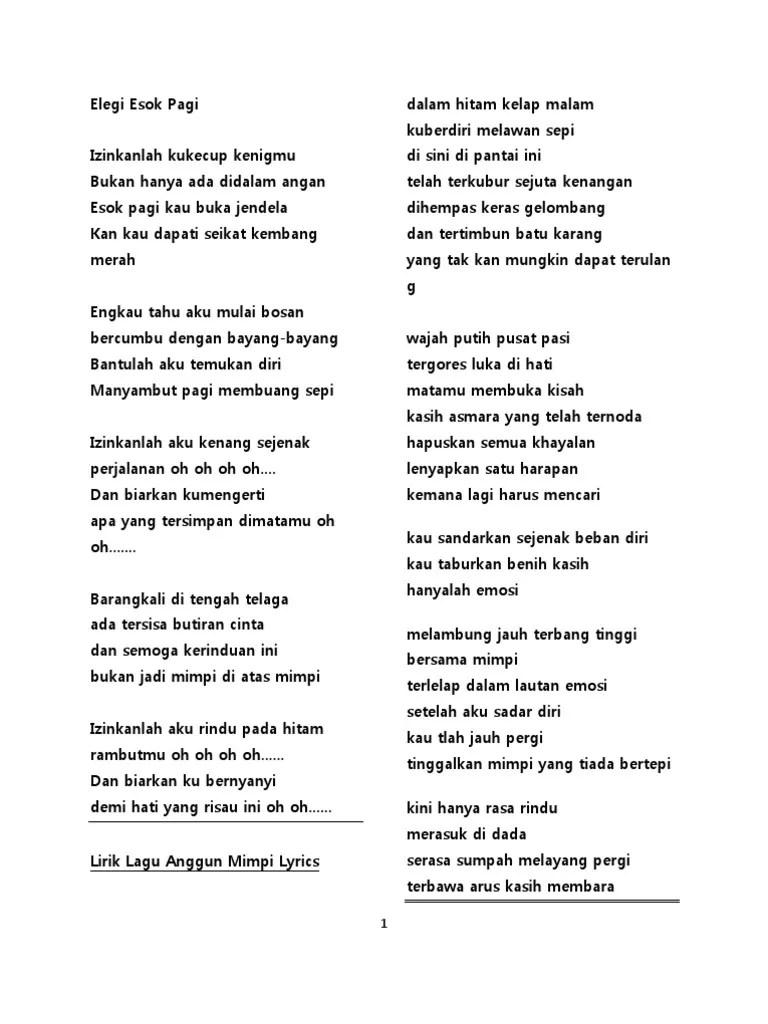 Lirik Lagu Lepas Sudah Semua Yang Aku Rasa Nuring