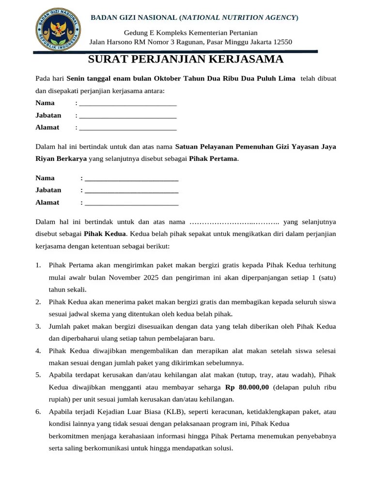 Mou MBG | PDF