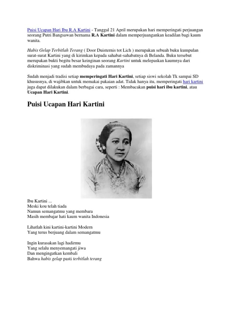 Puisi Ucapan Hari Ibu 1 | PDF