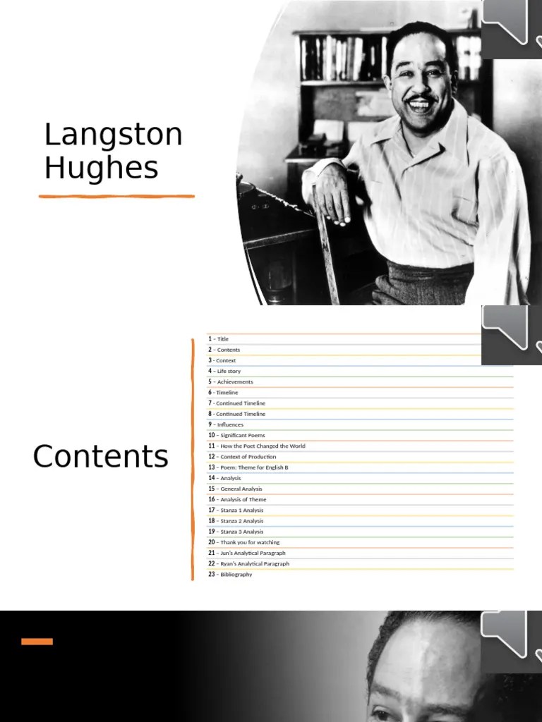 Langston Hughes Life Works And Impact Pdf Poetry Metre Poetry