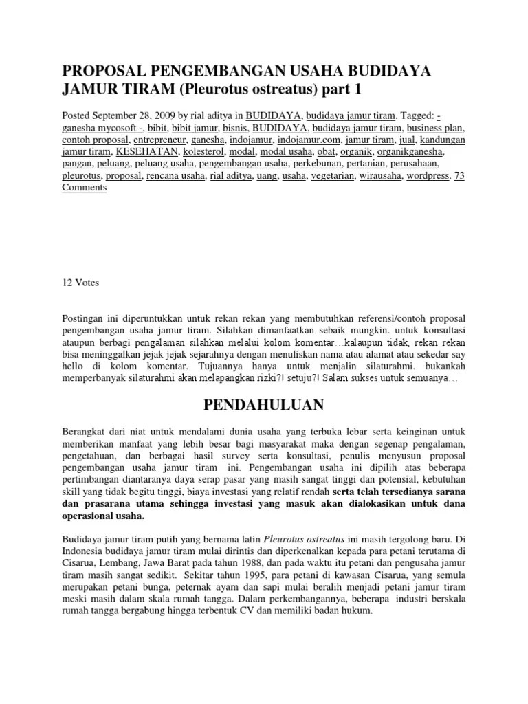 Contoh Proposal Usaha Sayuran Organik foto