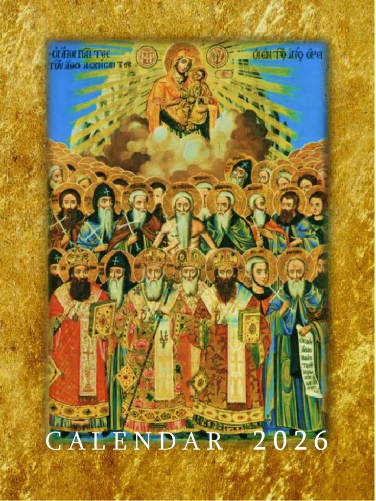 2026 Genuine Orthodox Church Calendar PDF