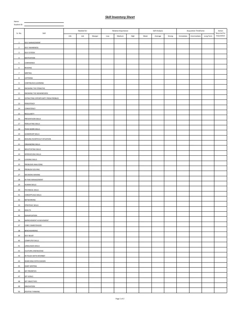 Skill Inventory Sheet(1)