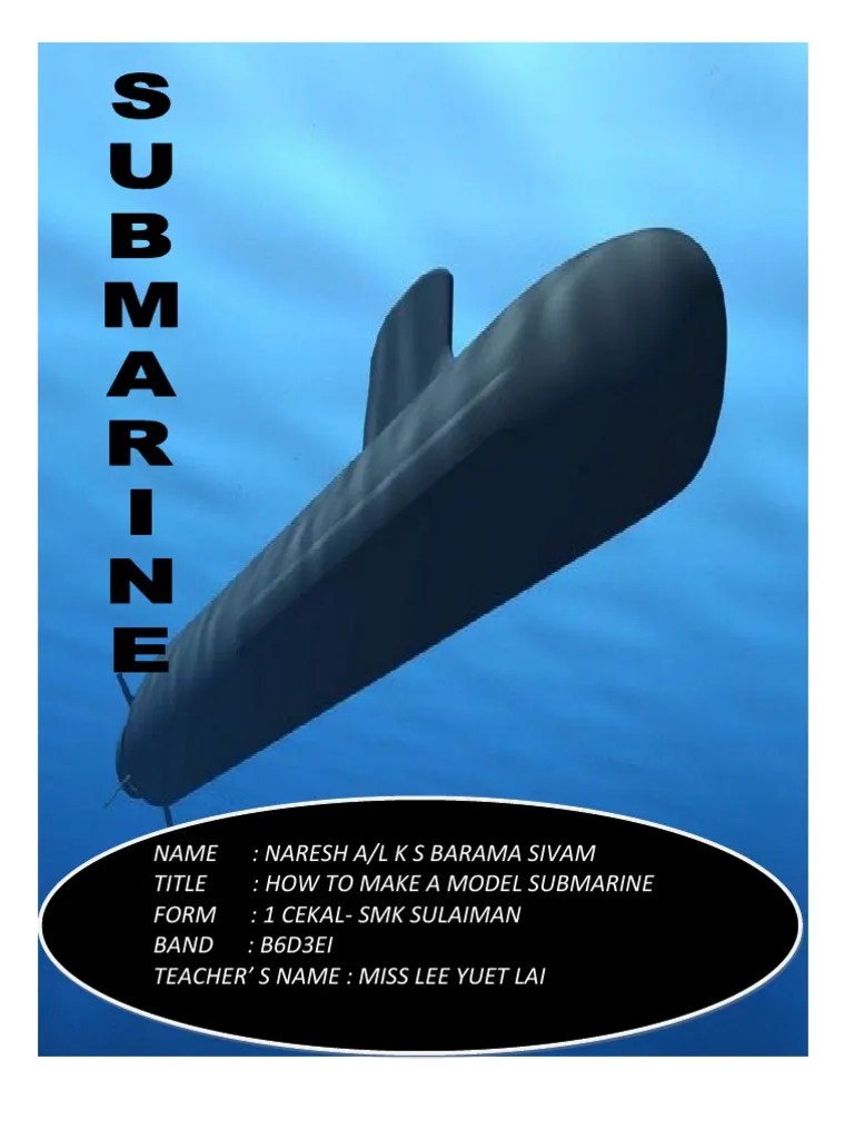 Model Submarine Project Buoyancy Submarines