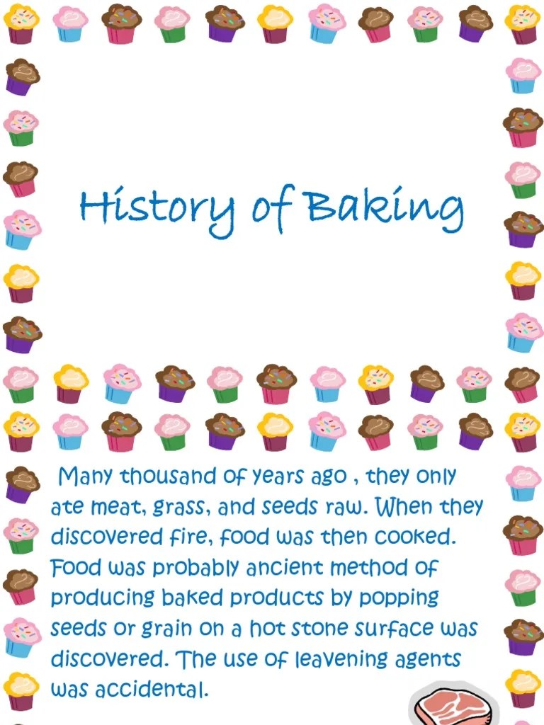 History of Baking PDF Baking Bakery