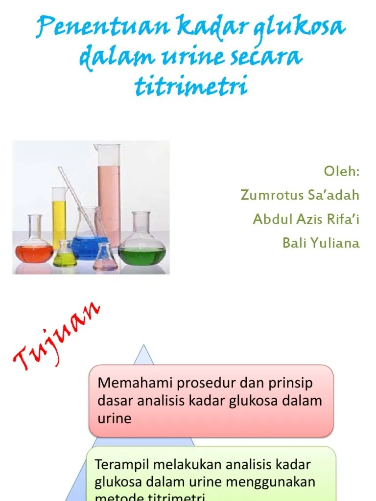 Penentuan Kadar Glukosa Dalam Urine Secara Titrimetri PDF