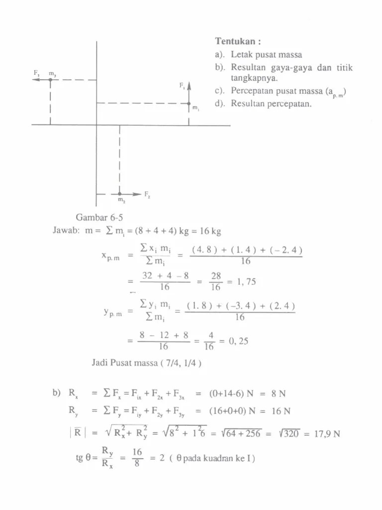 Soal Dan Pembahasan Mekanika Teknik | PDF