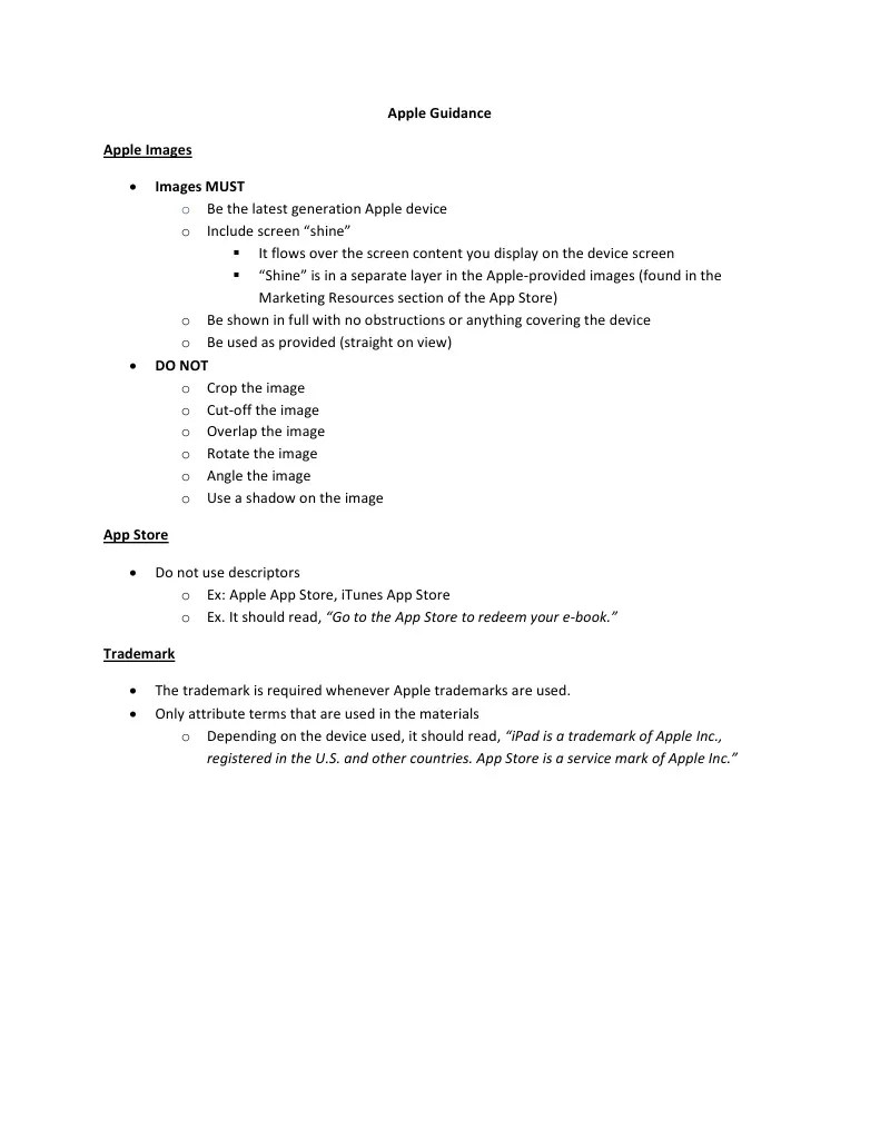 Apple Brand Guidelines