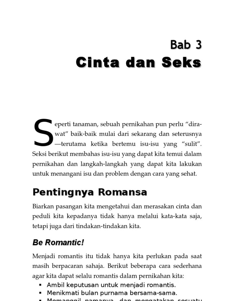 Bab 3 Cinta Dan Seks | PDF