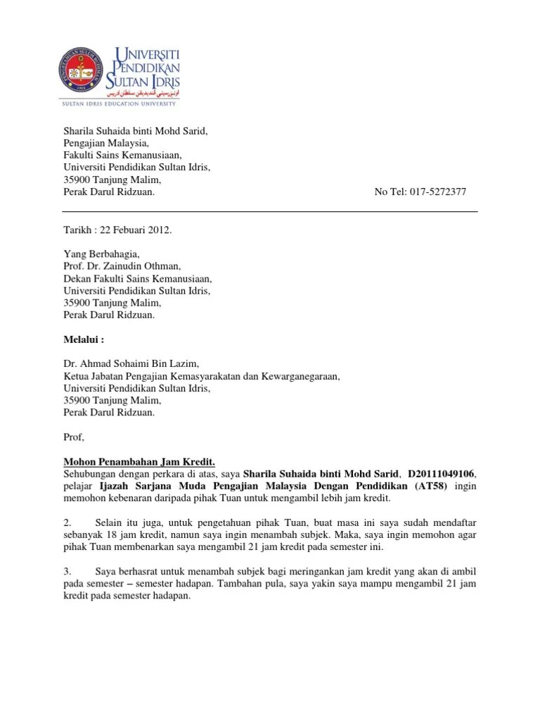 Contoh Surat Rayuan Permohonan Kewarganegaraan Malaysia