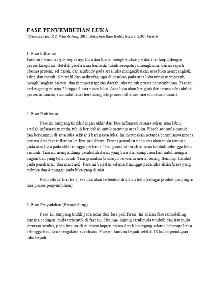 Fase Penyembuhan Luka