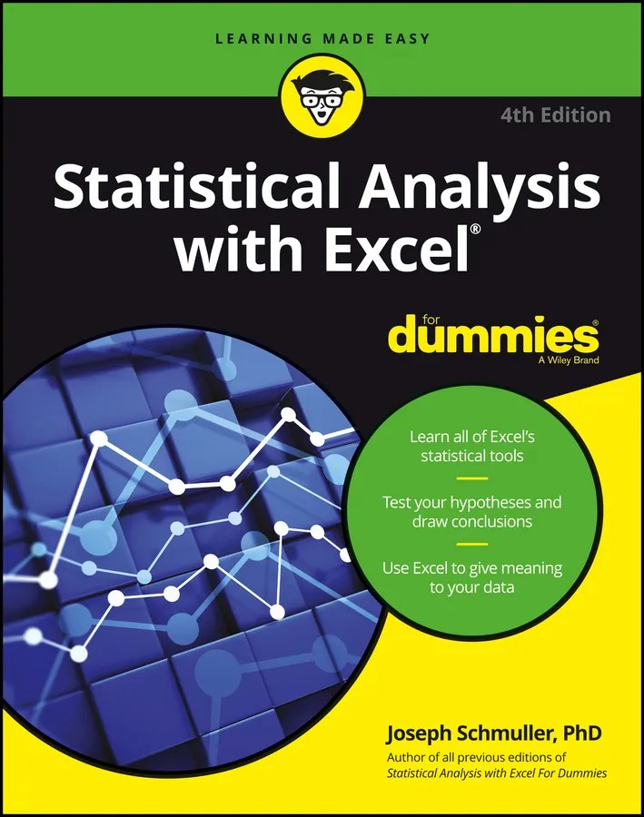 Statistical Analysis with Excel For Dummies by Joseph Schmuller Book