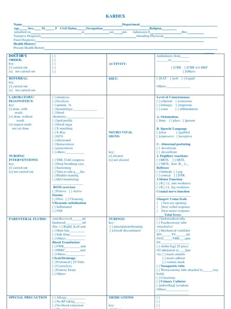 kardex 2 Clinical Medicine Medical Specialties