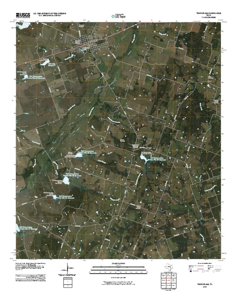 Topographic Map of Thorndale PDF Infographics Cartography
