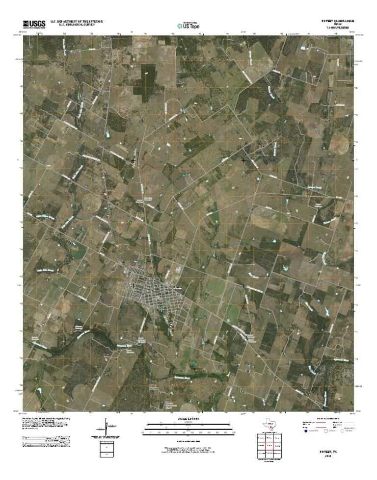 Topographic Map of Poteet PDF