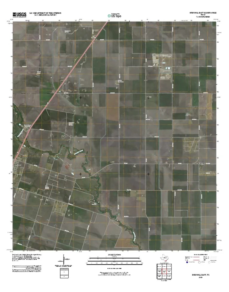 Topographic Map of Driscoll East PDF