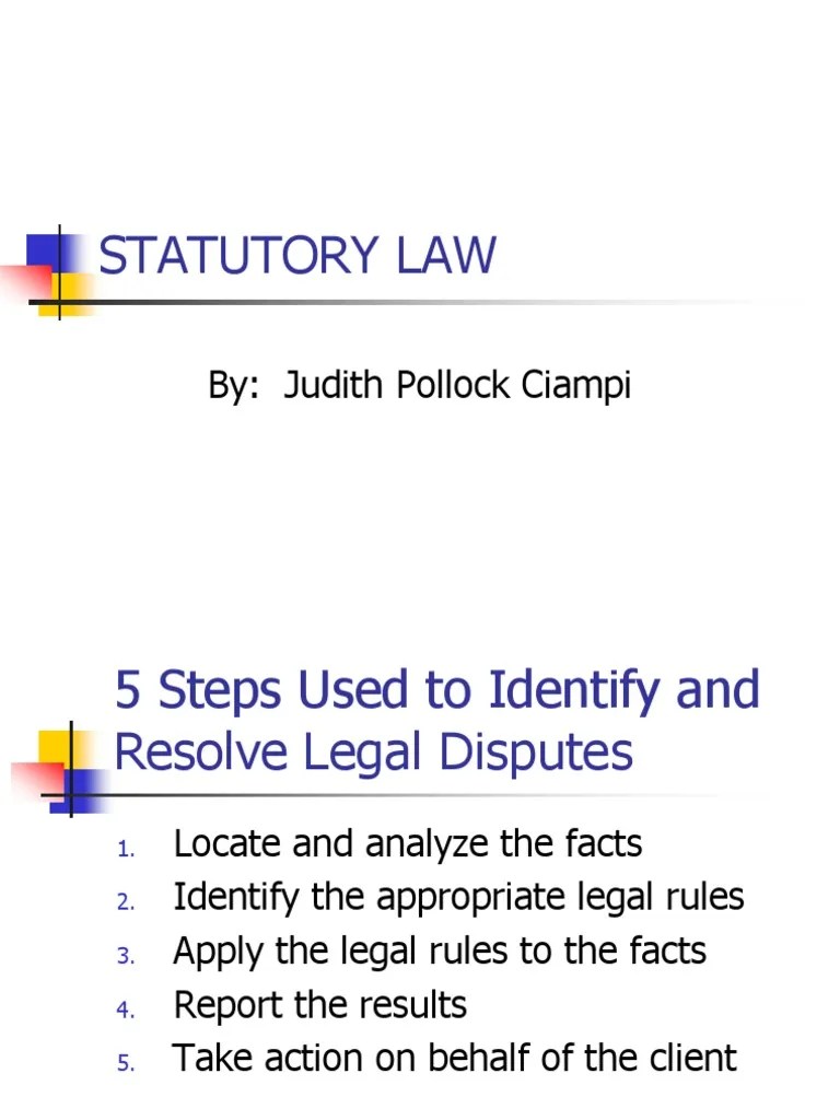 Statutory Law United States Code Statute