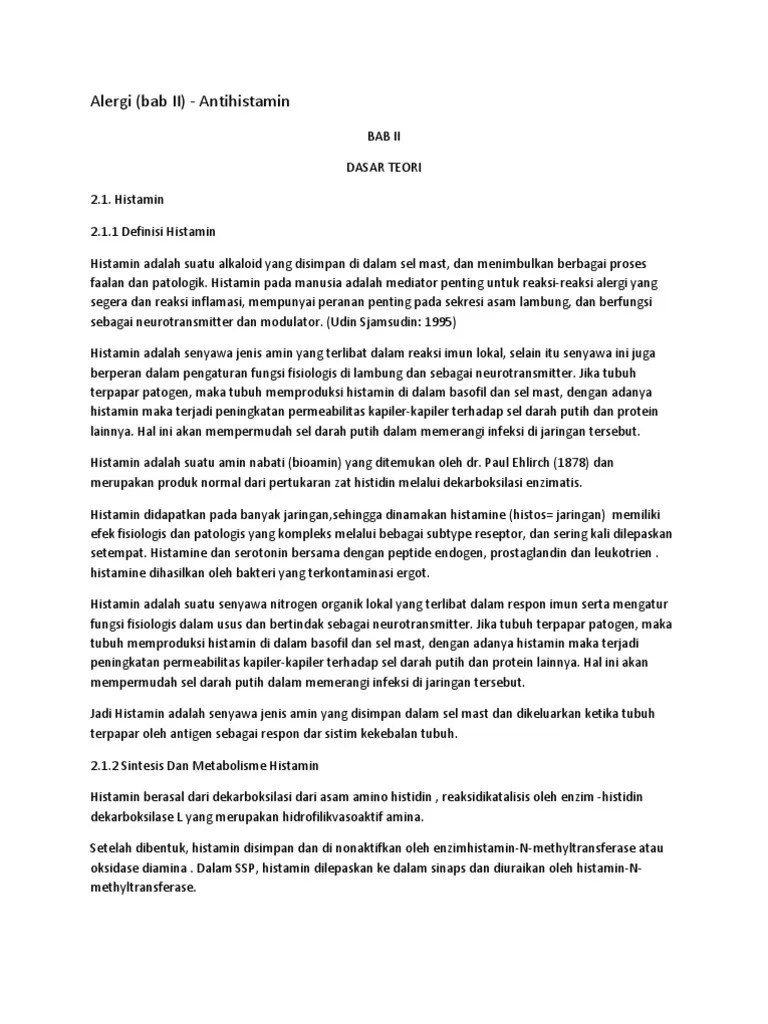 Alergi Histamin | PDF