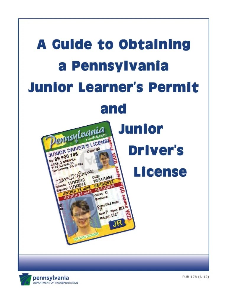 How to Get Your PA Driver's License Driver's License Driving