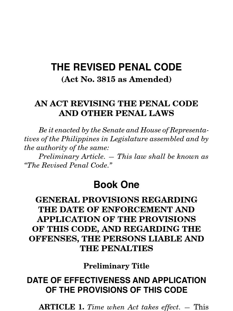 Revised Penal Code (P_S)RBSI Crimes