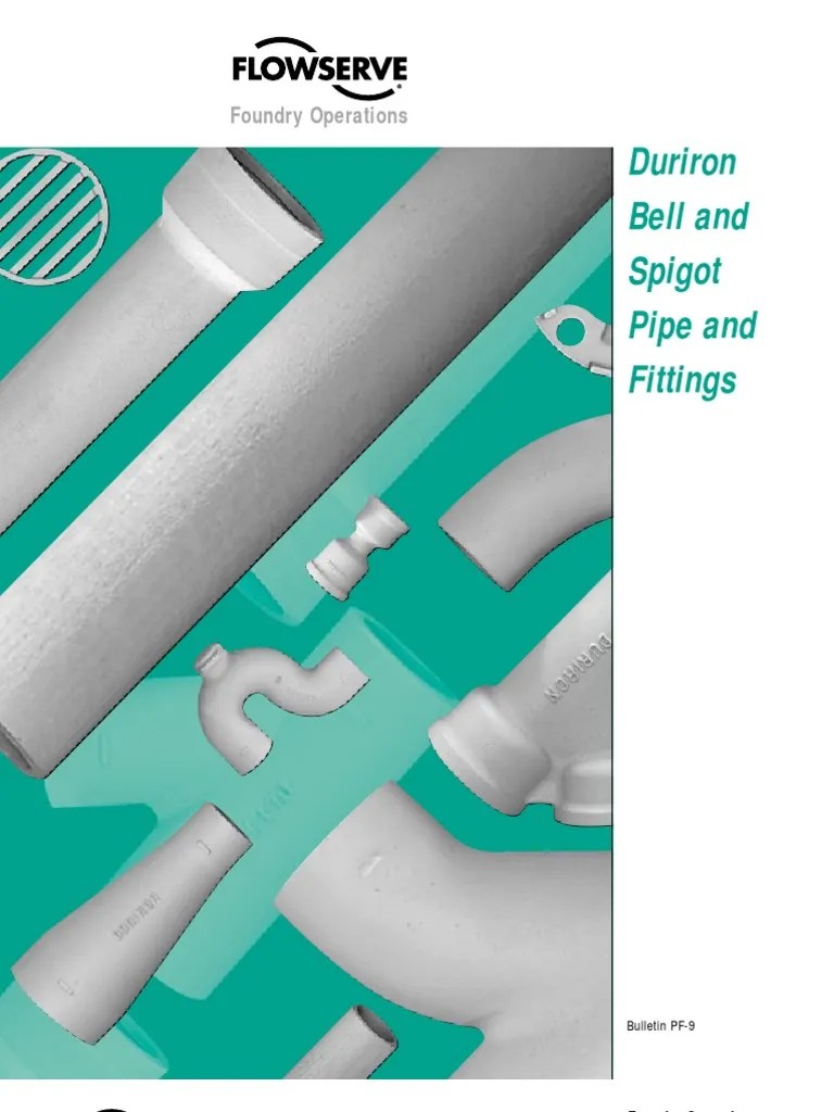 Bell and Spigot Pipe Joint Plumbing Pipe (Fluid Conveyance)