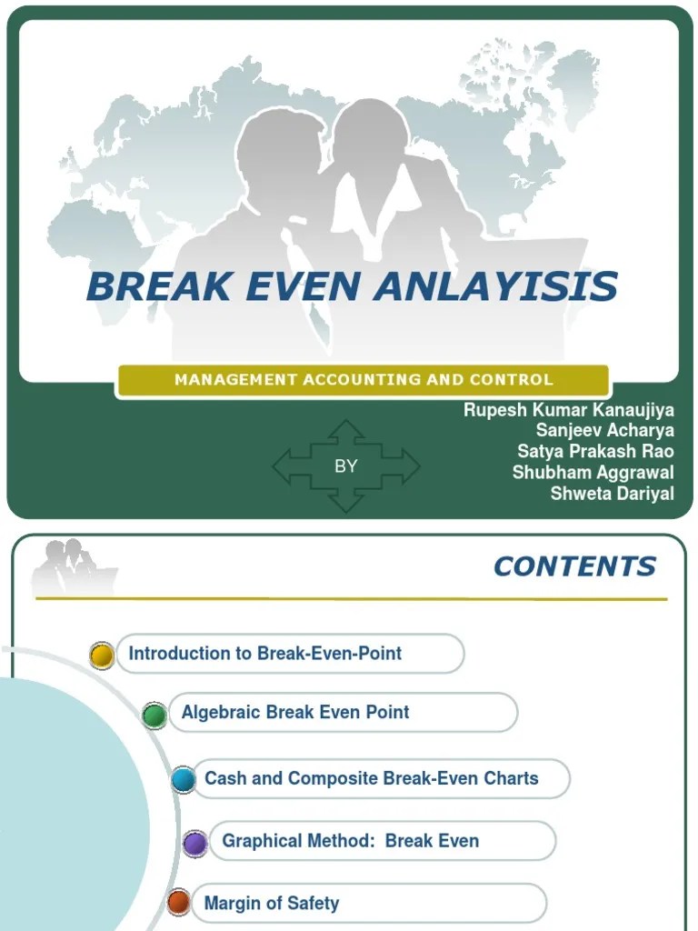 8Break Even Point Management Accounting Financial Accounting