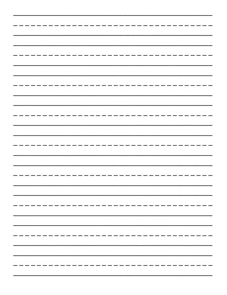 Primary Ruled Writing Paper