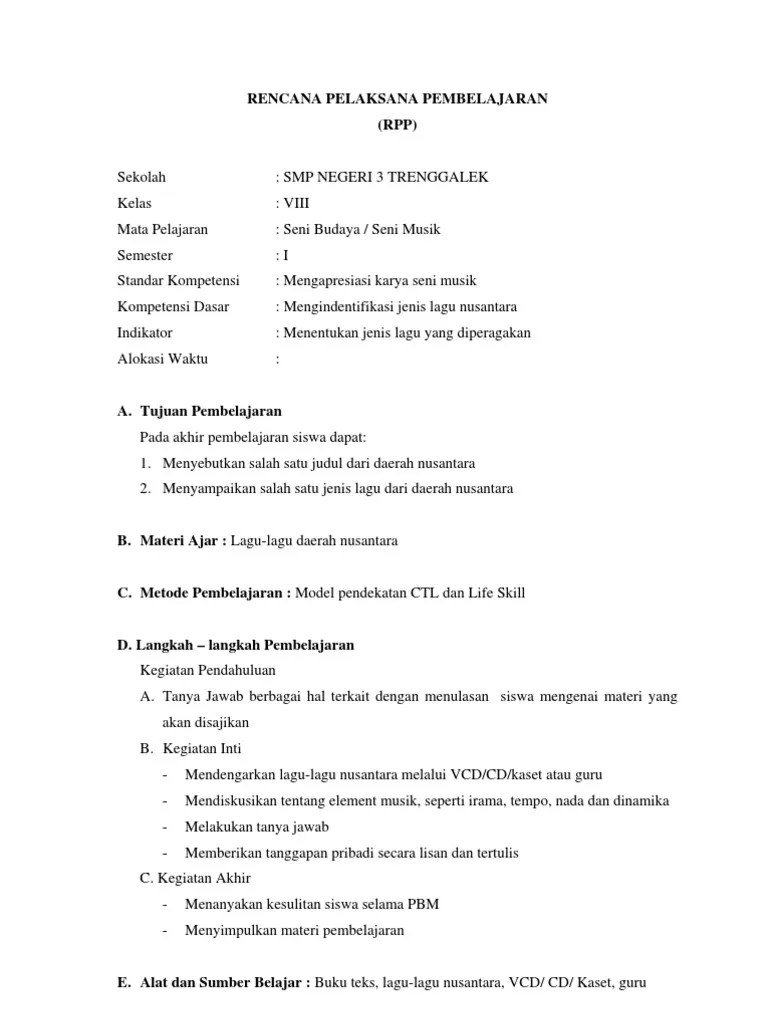 Seni Musik Kelas VIII SMT 1 | PDF