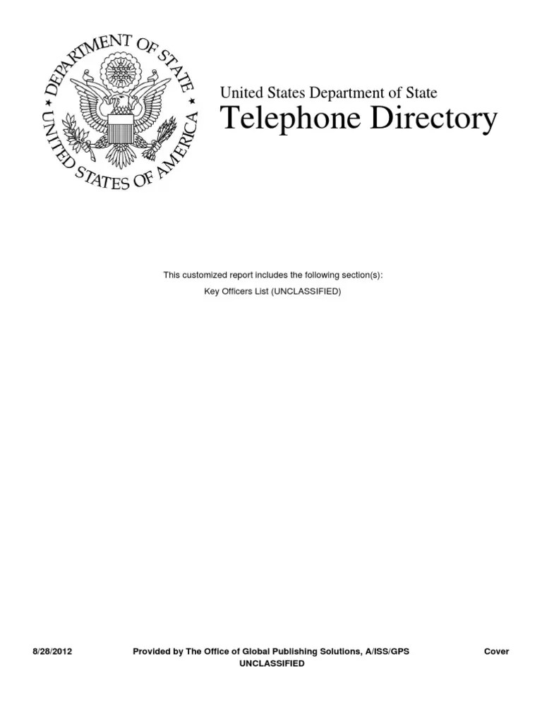Key Officers of Foreign Service Posts