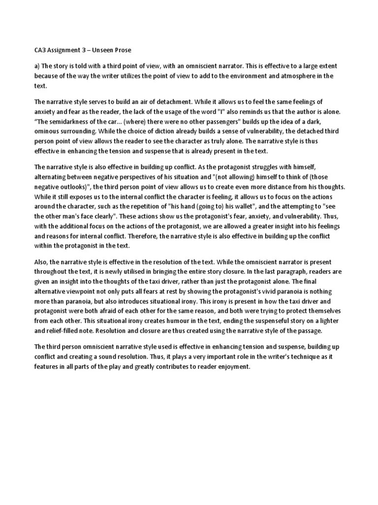 Journey By Night essay Narration Psychological Concepts