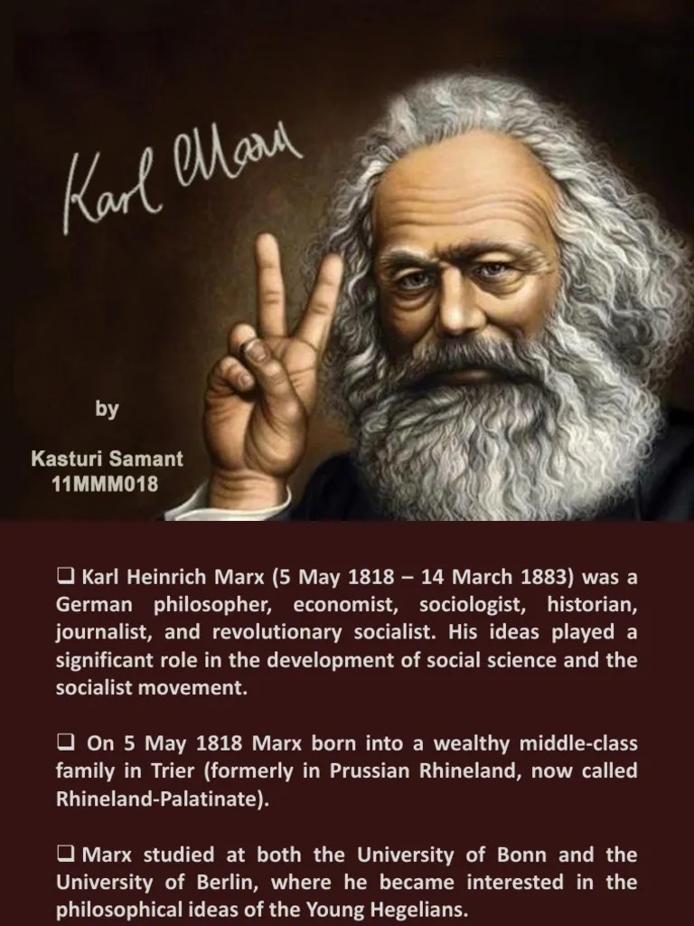 Karl Marx PDF Karl Marx Socialism