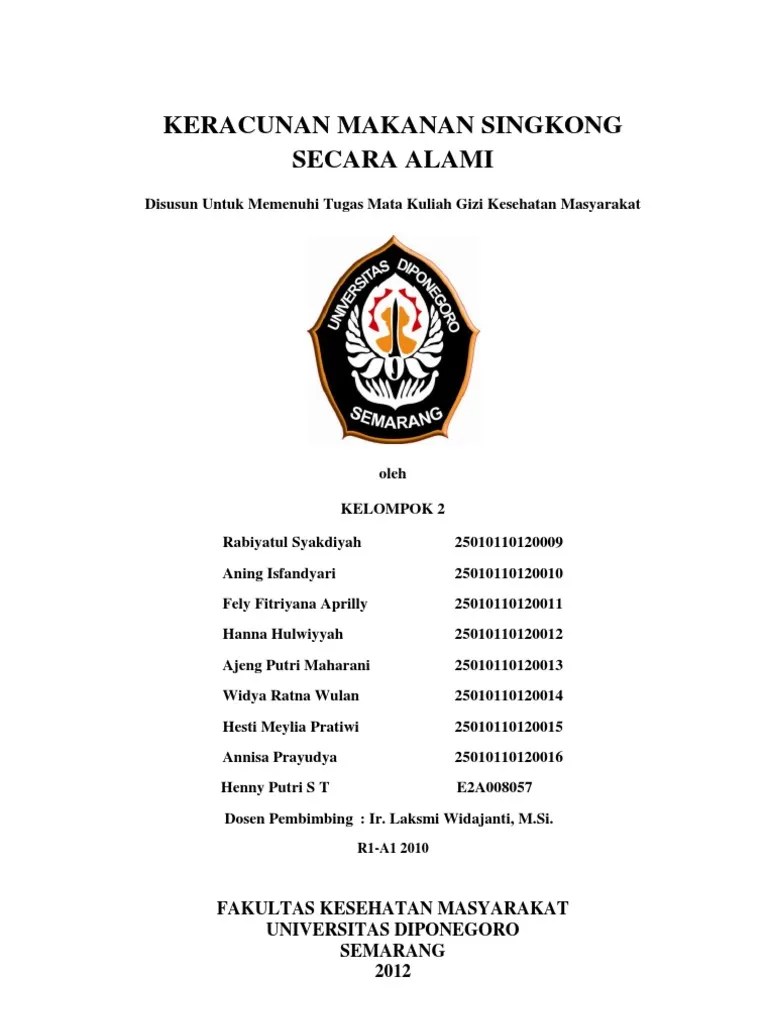 Makalah Keracunan Makanan Umbi Singkong Secara Alami