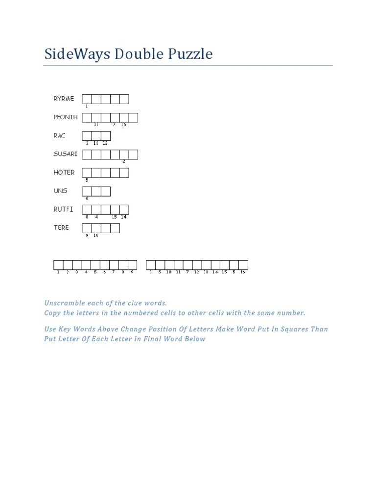 Double Puzzle PDF