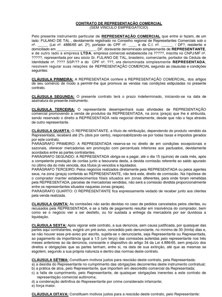 Contrato de RCA