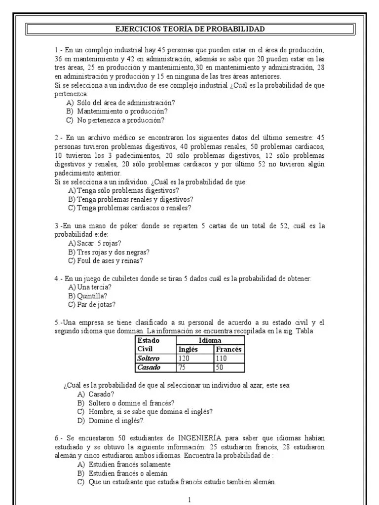 ejercicios teorÃ­a de probabilidad revisado Probabilidad Coche