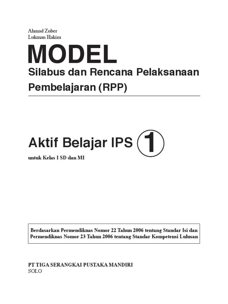 RPP IPS kelas 1 SD