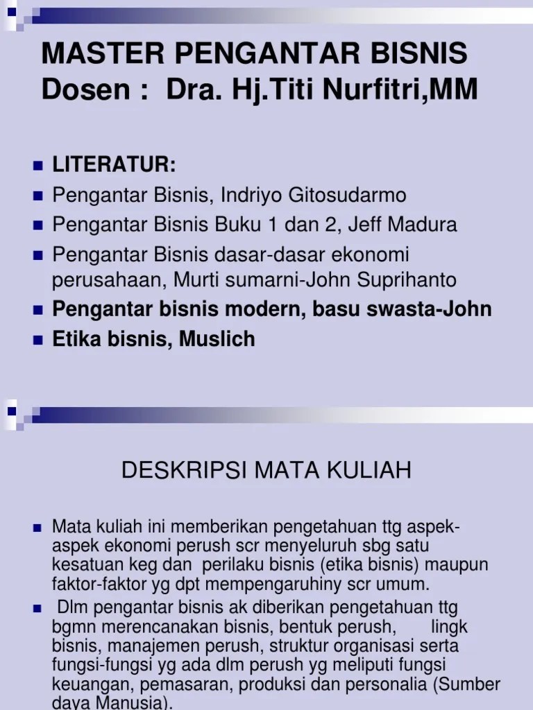 Materi Pengantar Bisnis PDF
