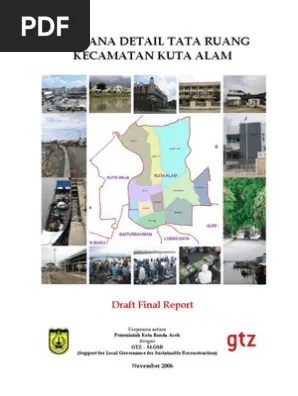 Rencana Detail Tata Ruang Kecamatan Kuta Alam | PDF