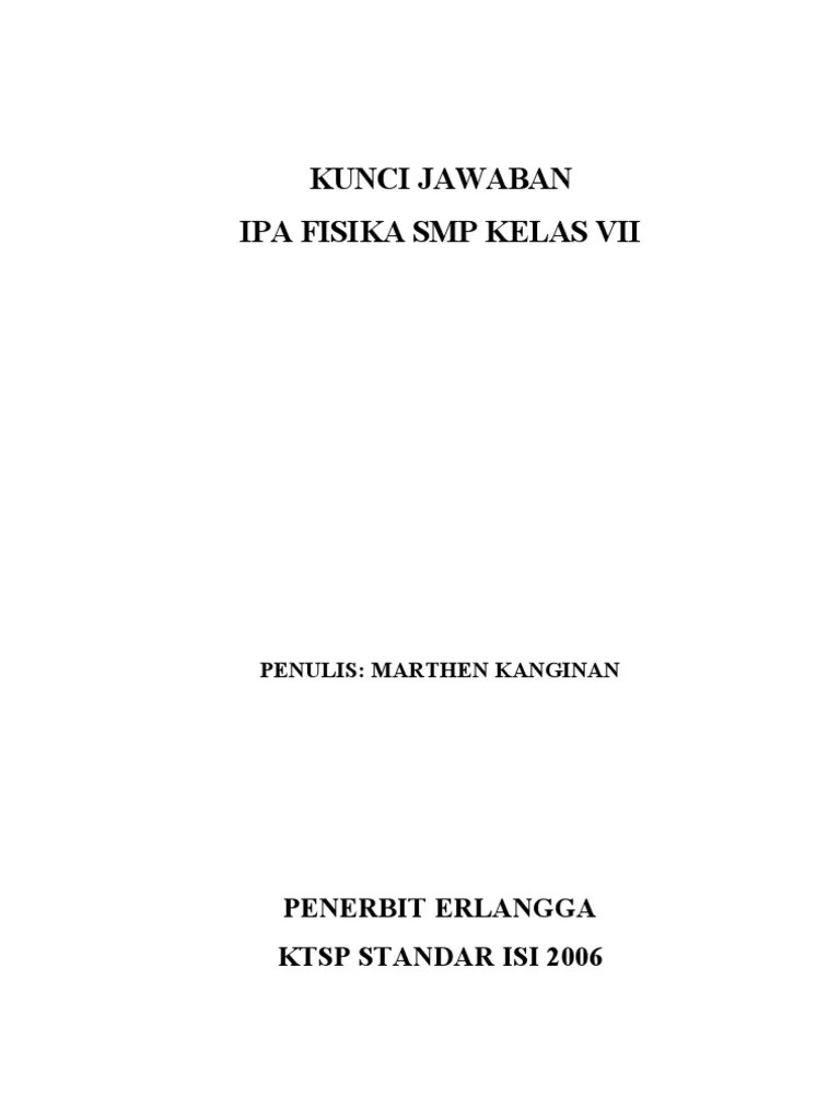 Kunci Jawaban IPAFisika SMP7 | PDF