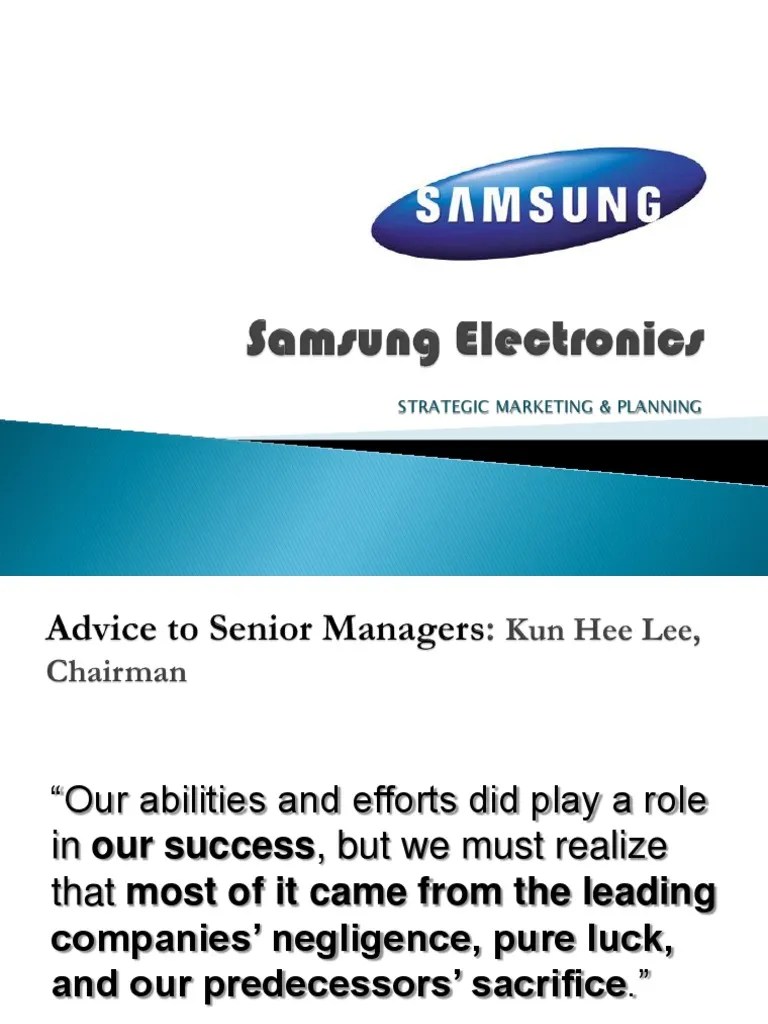 (PDF) SAMSUNG MANAGEMENT CASE STUDY ResearchGate