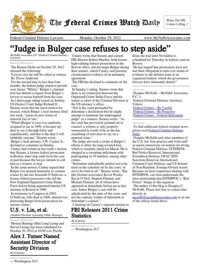 Federal Criminal Lawyer Douglas McNabb of McNabb Associates News On