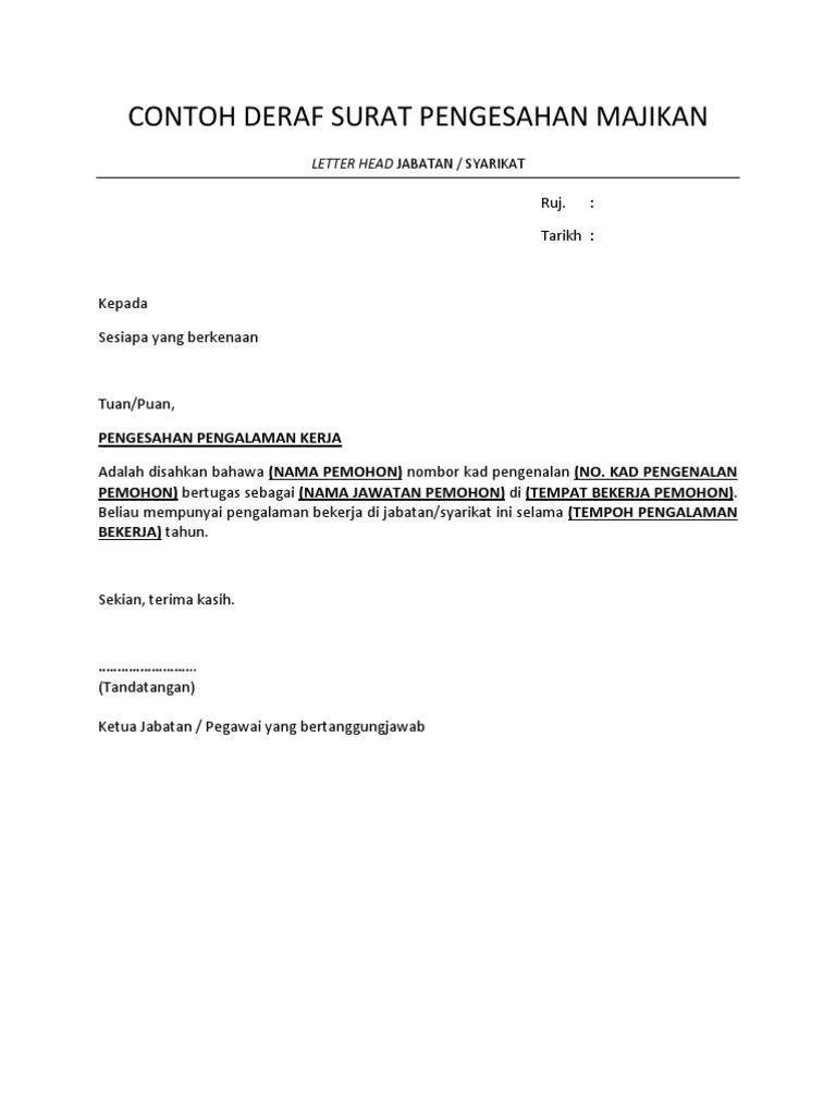 Format Surat Rasmi Kepada Sesiapa Yang Berkenaan Anirasota