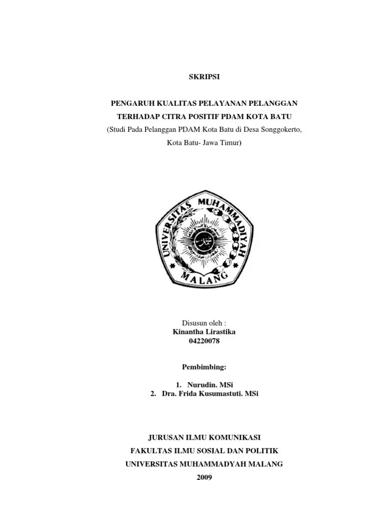 Skripsi, Pdam | Pdf