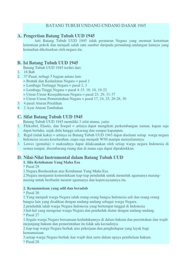 Batang Tubuh Undang | PDF