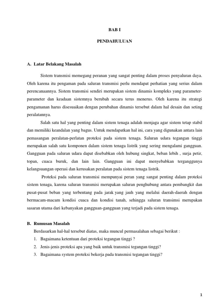 Makalah ( Sistem Proteksi Transmisi Tenaga Listrik)