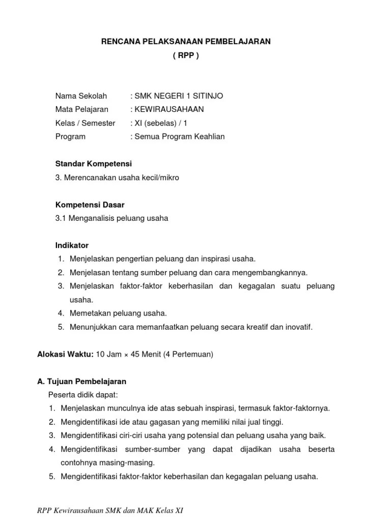 RPP Kewirus 2 Mario | PDF