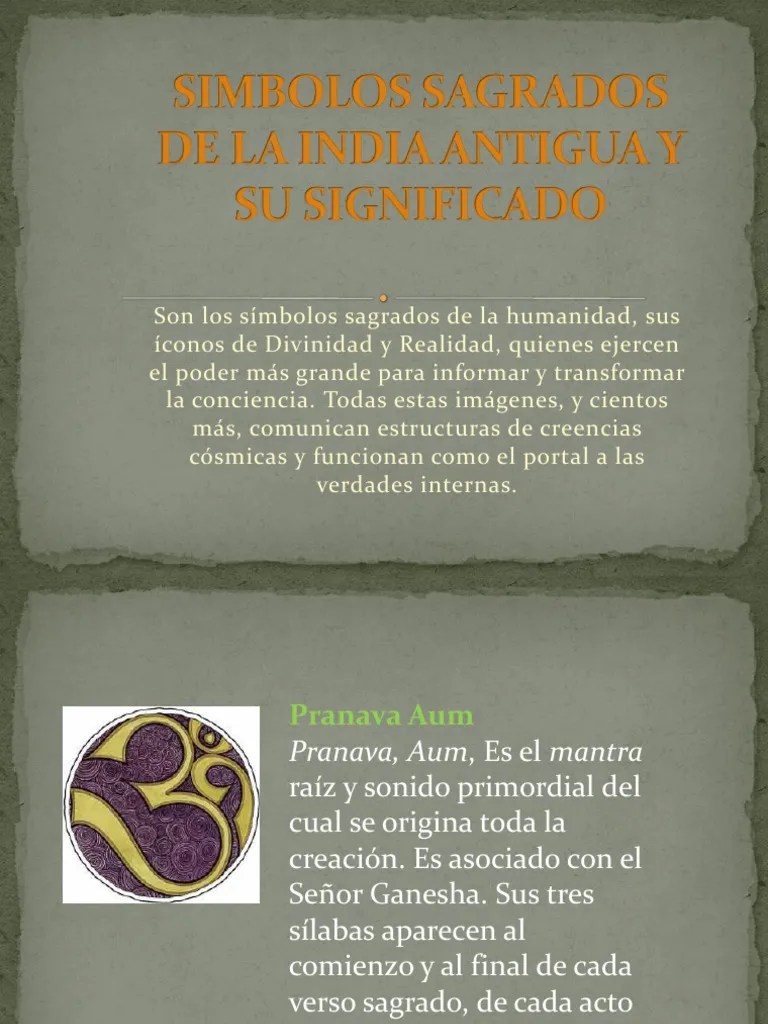 Simbolos Sagrados de La India Antigua y Su Significado