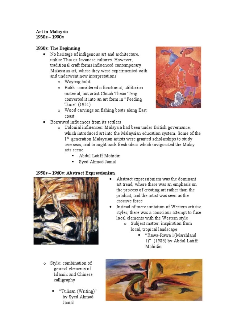 Art in Malaysia Abstract Art Paintings