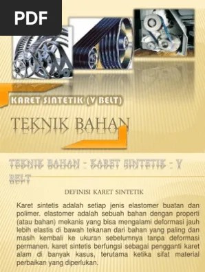 Teknik Bahan &ldquo;Karet Sintetik&rdquo; | PDF
