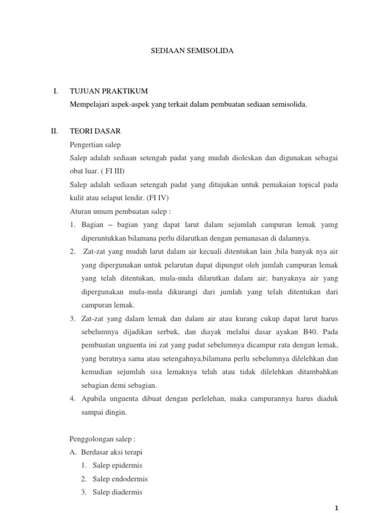Sediaan Semisolida | PDF